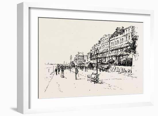 The Landslip at Sandgate: Moving Out from Wellington Terrace, UK, 1893-null-Framed Giclee Print