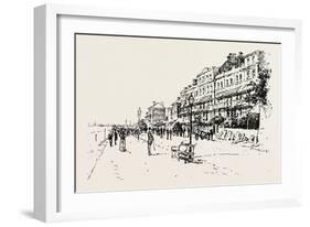 The Landslip at Sandgate: Moving Out from Wellington Terrace, UK, 1893-null-Framed Giclee Print