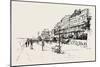 The Landslip at Sandgate: Moving Out from Wellington Terrace, UK, 1893-null-Mounted Giclee Print