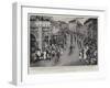 The Langer Procession in Hyderabad, the Nizam's Bicycle Boys' Corps-null-Framed Giclee Print