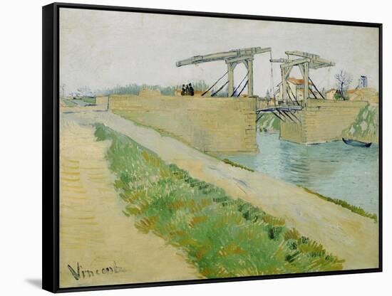 The Langlois Bridge, March 1888-Vincent van Gogh-Framed Stretched Canvas