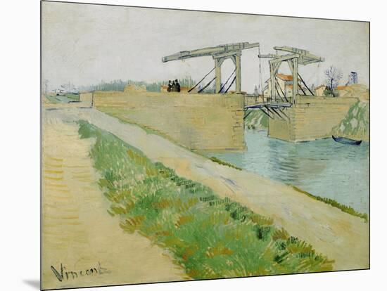 The Langlois Bridge, March 1888-Vincent van Gogh-Mounted Giclee Print