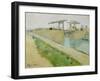 The Langlois Bridge, March 1888-Vincent van Gogh-Framed Giclee Print