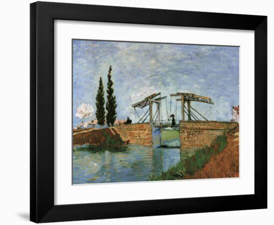 The Langlois Drawbridge-Vincent van Gogh-Framed Art Print