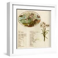 The Language and Meaning of Flowers-Kate Greenaway-Framed Art Print