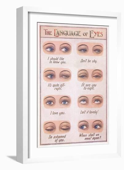 The Language of Eyes-null-Framed Art Print