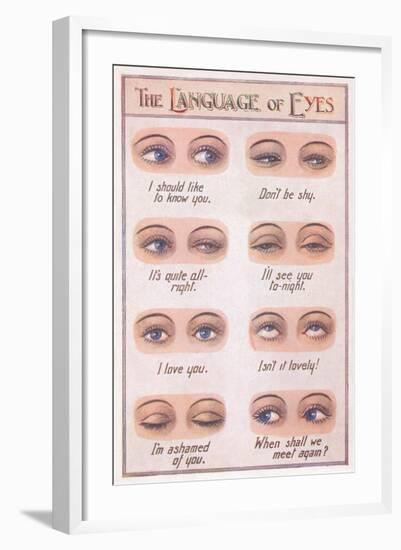 The Language of Eyes-null-Framed Art Print