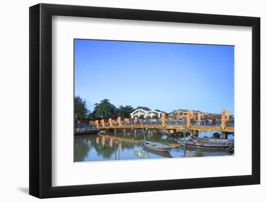 The Lantern Bridge over the Thu Bon River in the historic centre, Hoi An, UNESCO World Heritage Sit-Alex Robinson-Framed Photographic Print