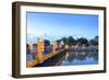 The Lantern Bridge over the Thu Bon River in the historic centre, Hoi An, UNESCO World Heritage Sit-Alex Robinson-Framed Photographic Print