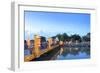 The Lantern Bridge over the Thu Bon River in the historic centre, Hoi An, UNESCO World Heritage Sit-Alex Robinson-Framed Photographic Print