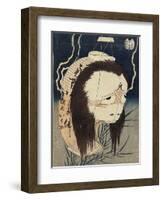 The Lantern Ghost, Iwa, C. 1831-1832-Katsushika Hokusai-Framed Giclee Print