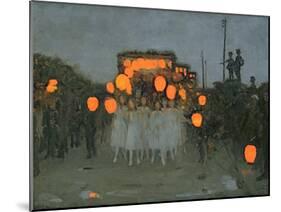 The Lantern Parade c.1918-Thomas Cooper Gotch-Mounted Giclee Print
