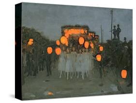 The Lantern Parade c.1918-Thomas Cooper Gotch-Stretched Canvas