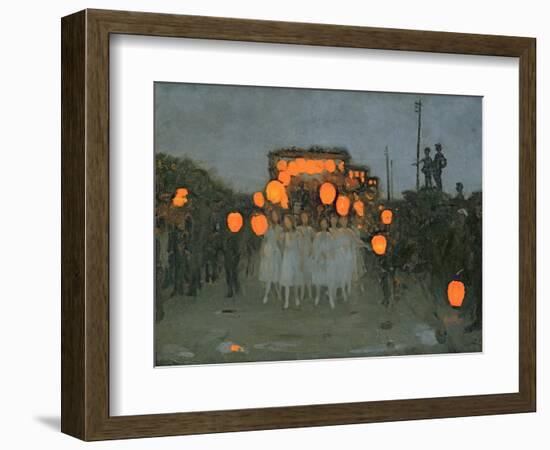 The Lantern Parade c.1918-Thomas Cooper Gotch-Framed Giclee Print