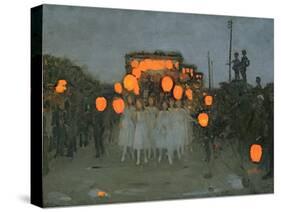 The Lantern Parade c.1918-Thomas Cooper Gotch-Stretched Canvas