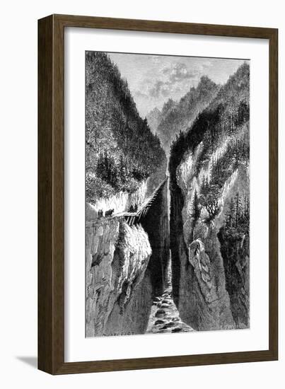 The Lantzan-Kiang-Hogg's Gorge, C1890-null-Framed Giclee Print