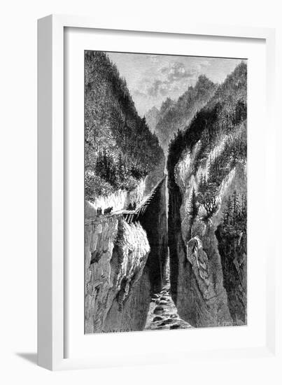 The Lantzan-Kiang-Hogg's Gorge, C1890-null-Framed Giclee Print