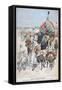 The Large Annual Caravans Heading North, Gourara, Algeria, 1903-null-Framed Stretched Canvas