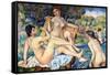 The Large Bathers-Pierre-Auguste Renoir-Framed Stretched Canvas