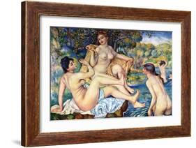 The Large Bathers-Pierre-Auguste Renoir-Framed Art Print