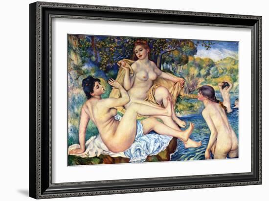 The Large Bathers-Pierre-Auguste Renoir-Framed Art Print