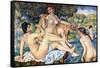 The Large Bathers-Pierre-Auguste Renoir-Framed Stretched Canvas