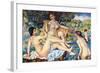 The Large Bathers-Pierre-Auguste Renoir-Framed Art Print