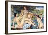 The Large Bathers-Pierre-Auguste Renoir-Framed Art Print