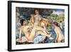 The Large Bathers-Pierre-Auguste Renoir-Framed Art Print