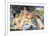 The Large Bathers-Pierre-Auguste Renoir-Framed Art Print