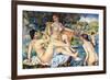 The Large Bathers-Pierre-Auguste Renoir-Framed Art Print