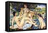 The Large Bathers-Pierre-Auguste Renoir-Framed Stretched Canvas