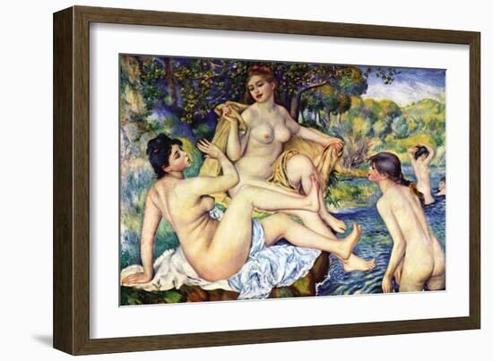 The Large Bathers-Pierre-Auguste Renoir-Framed Art Print