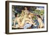 The Large Bathers-Pierre-Auguste Renoir-Framed Art Print