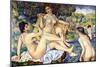 The Large Bathers-Pierre-Auguste Renoir-Mounted Premium Giclee Print