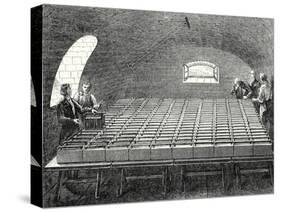 The Large Battery of Wollaston Built by Davy in 1807 at the Royal Institute in London-Humphry Davy-Stretched Canvas