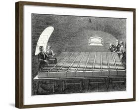 The Large Battery of Wollaston Built by Davy in 1807 at the Royal Institute in London-Humphry Davy-Framed Giclee Print