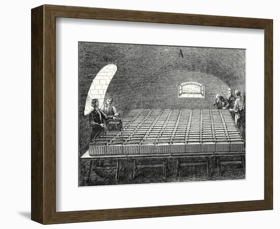 The Large Battery of Wollaston Built by Davy in 1807 at the Royal Institute in London-Humphry Davy-Framed Giclee Print