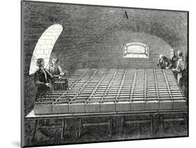 The Large Battery of Wollaston Built by Davy in 1807 at the Royal Institute in London-Humphry Davy-Mounted Giclee Print