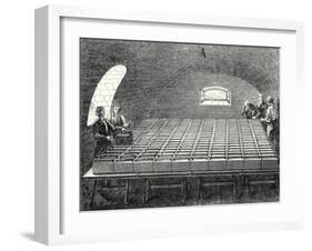 The Large Battery of Wollaston Built by Davy in 1807 at the Royal Institute in London-Humphry Davy-Framed Giclee Print