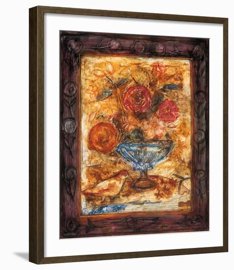 The Large Cup with Bird-Michel Lancelot-Framed Art Print