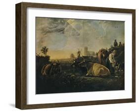 'The Large Dort', c1650-Aelbert Cuyp-Framed Giclee Print