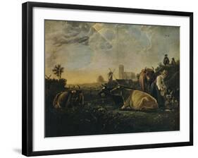 'The Large Dort', c1650-Aelbert Cuyp-Framed Giclee Print