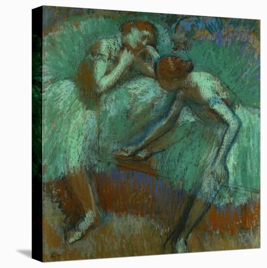 The Large Green Dancers, 1898-1900-Edgar Degas-Stretched Canvas