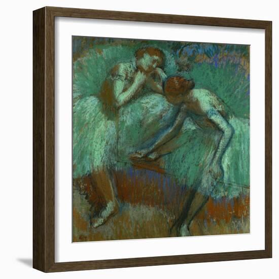 The Large Green Dancers, 1898-1900-Edgar Degas-Framed Giclee Print