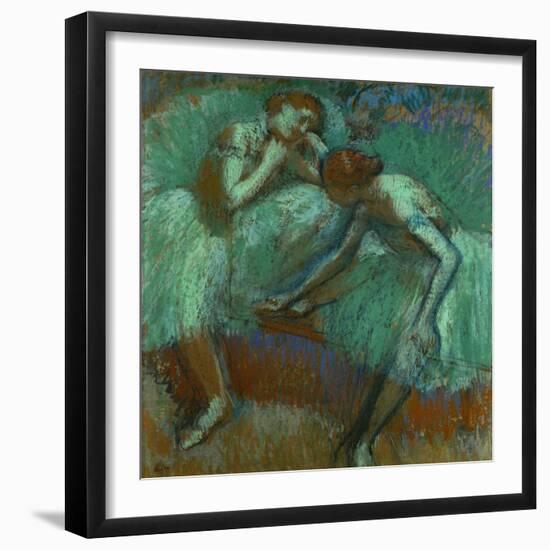 The Large Green Dancers, 1898-1900-Edgar Degas-Framed Giclee Print