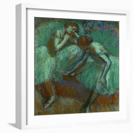 The Large Green Dancers, 1898-1900-Edgar Degas-Framed Giclee Print