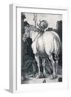 The Large Horse, 1505-Albrecht Dürer-Framed Giclee Print