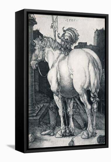 The Large Horse, 1505-Albrecht Dürer-Framed Stretched Canvas