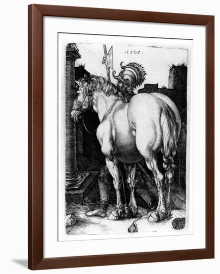 The Large Horse, 1509-Albrecht Dürer-Framed Giclee Print